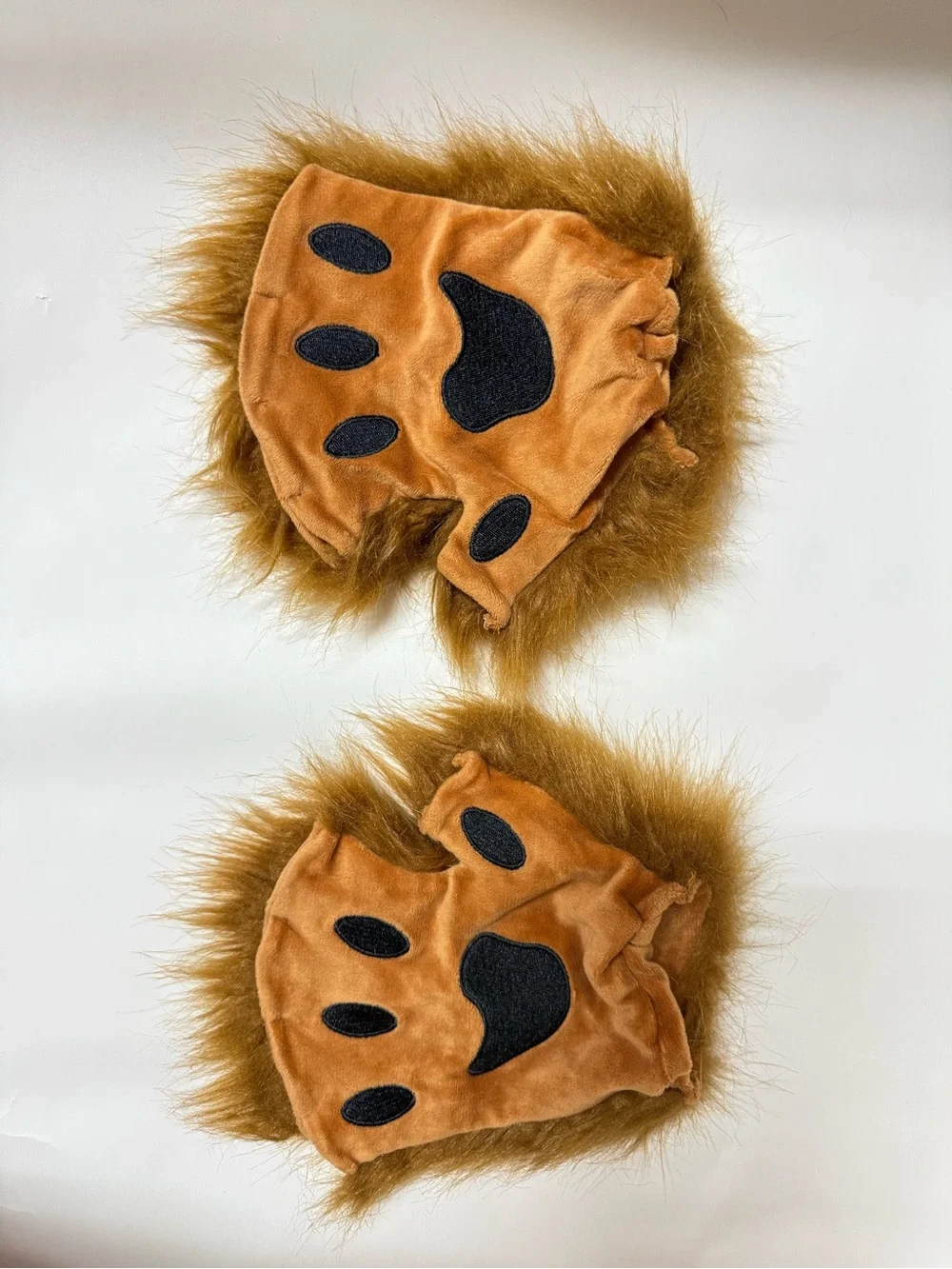 Adult Brown Bear Paw Costume Gloves mittens
